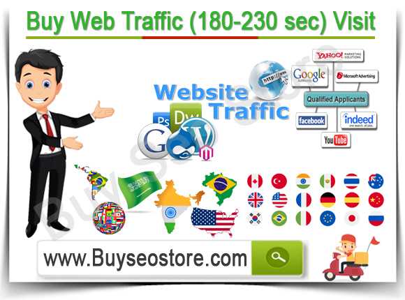 Buy Web Traffic (180-230 sec) Visit