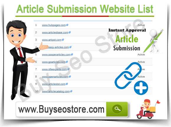 Buy Article Submission Website List